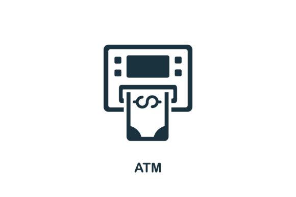 Atm Icon: Simple, Versatile Design for Modern Projects