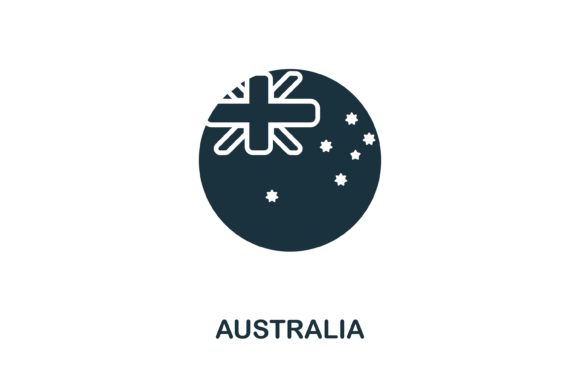 Australia Icon: Simple Design for Creative Projects