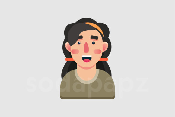 Family Character Icon - Daughter: A Versatile Design Asset for Modern Creatives