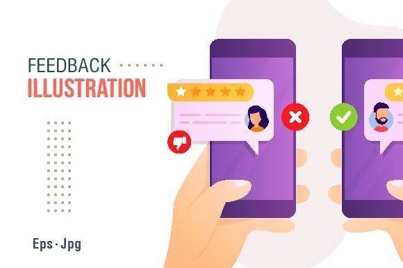 Feedback Illustration: Versatile Design for Engaging Visual Communication