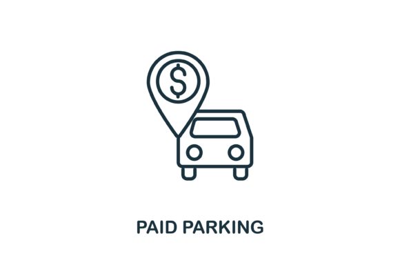 Paid Parking Icon for Airport Collections