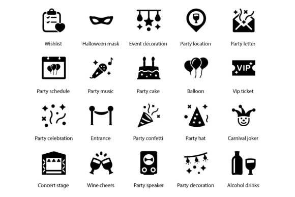 Party and Celebration Icons: Elevating Visual Design in Modern Creative Workflows