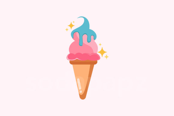 Sweet Deluxe - Twirl Ice Cream Icon for Creative Design Needs