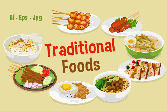 Traditional Foods: A Visual Design Asset for Creative Projects