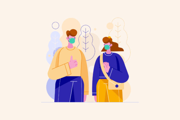 Wearing Mask Campaign Illustration: Strategic Visual Tools for Impactful Communication